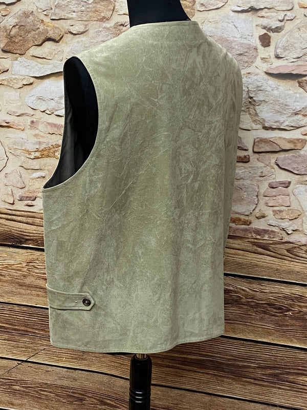 Trachtenweste Gr.54 Weste für Herren beige, Vintage