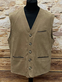 Gilet traditionnel taille 52 gilet pour homme, beige/marron 