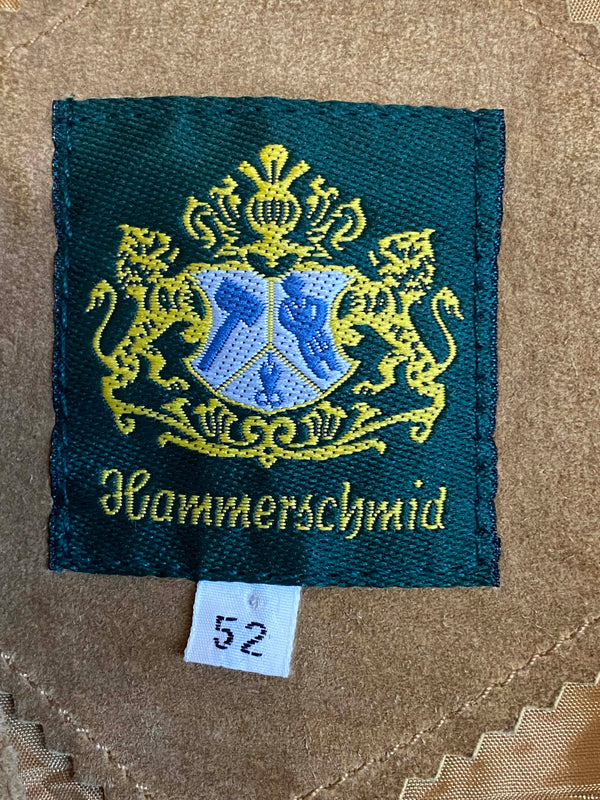 Vintage Trachtenweste Leder Hellbraun – Gr. 52, Ansicht 5