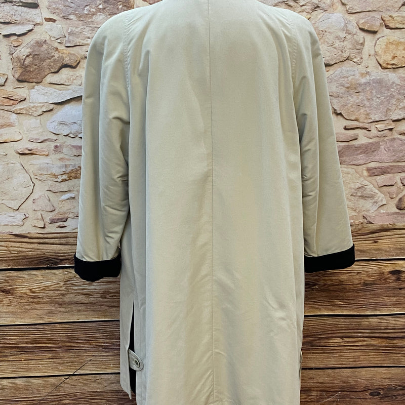 Trench d'occasion pour femme beige/noir taille 44 vintage
