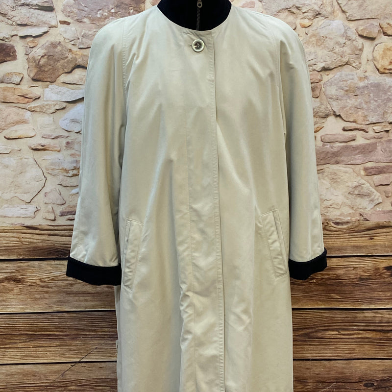 Trench d'occasion pour femme beige/noir taille 44 vintage