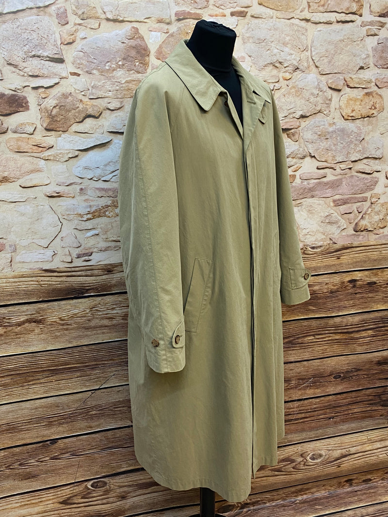 Langer Secondhand Trenchcoat für Herren beige Gr.48 Vintage