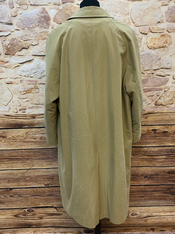Langer Secondhand Trenchcoat für Herren beige Gr.48 Vintage