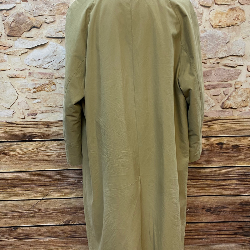 Langer Secondhand Trenchcoat für Herren beige Gr.48 Vintage