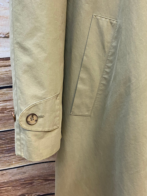 Langer Secondhand Trenchcoat für Herren beige Gr.48 Vintage