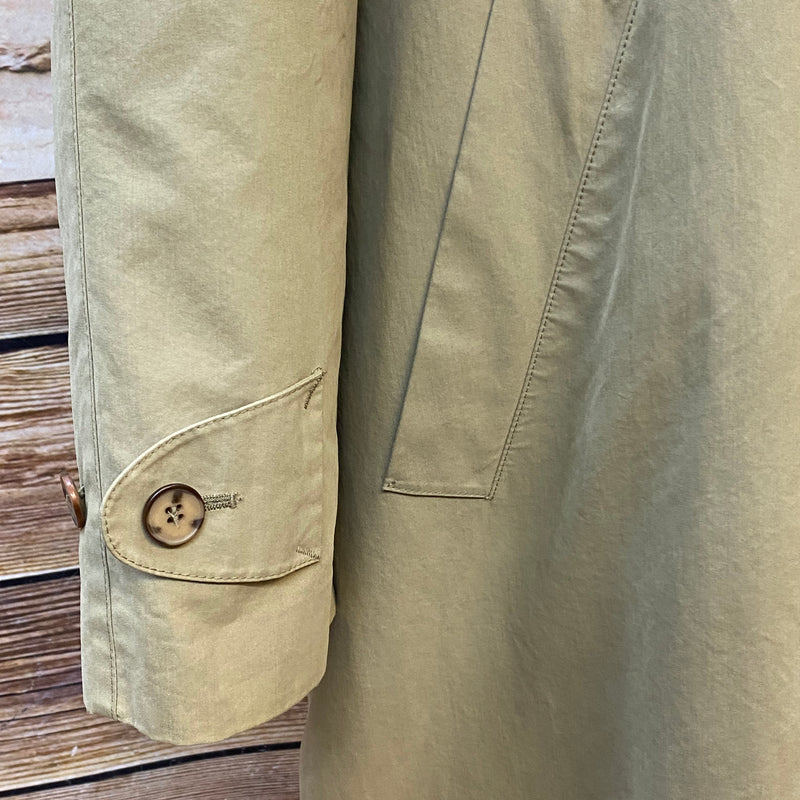 Langer Secondhand Trenchcoat für Herren beige Gr.48 Vintage