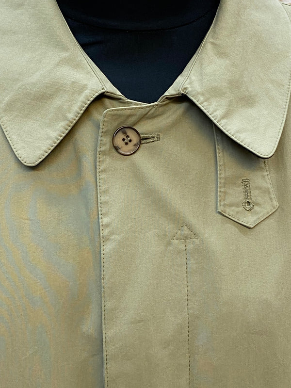 Langer Secondhand Trenchcoat für Herren beige Gr.48 Vintage