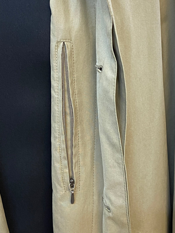 Langer Secondhand Trenchcoat für Herren beige Gr.48 Vintage