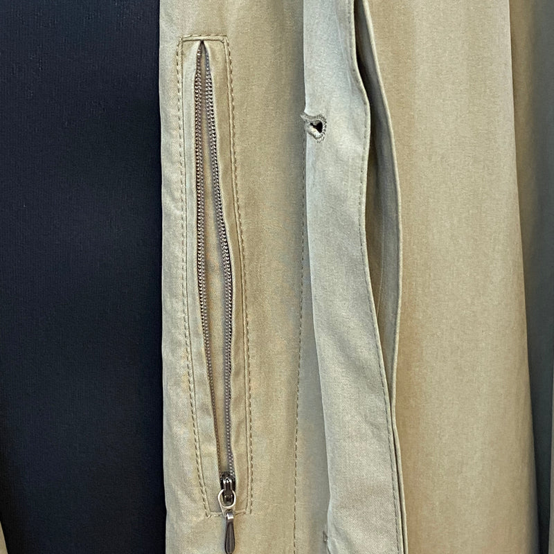 Langer Secondhand Trenchcoat für Herren beige Gr.48 Vintage