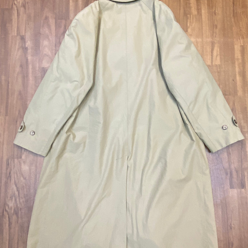Langer Secondhand Trenchcoat für Herren beige Gr.48 Vintage
