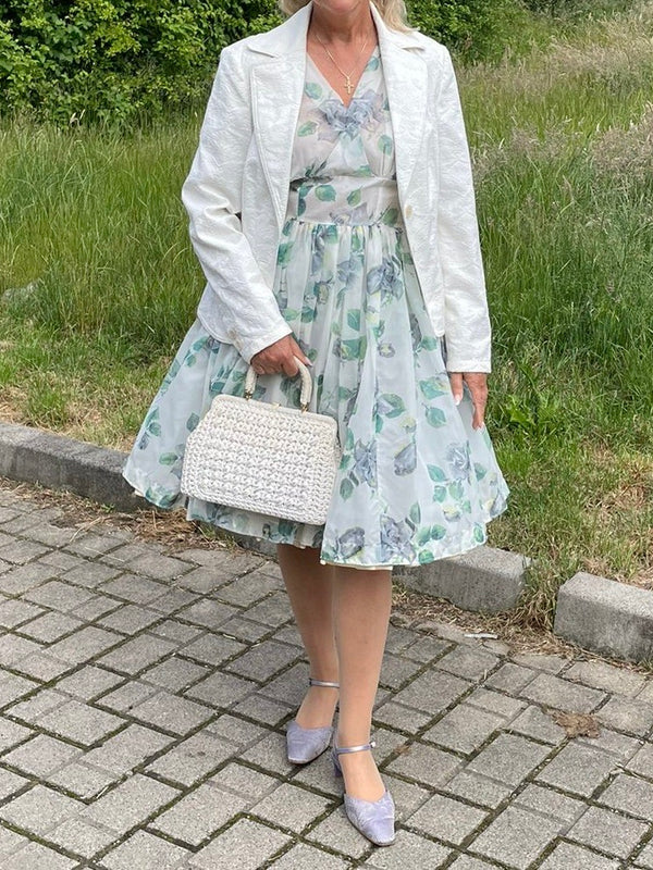 Original 50er Jahre Petticoatkleid True Vintage Nylon Gr. 36 Selten