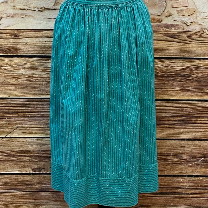 Dirndlschürze Mittellang Türkis Vintage Secondhand