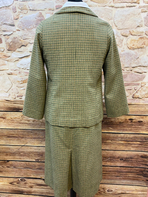 Vintage Damen Tweed-Kostüm im Stil der 20er Jahre, Größe 44