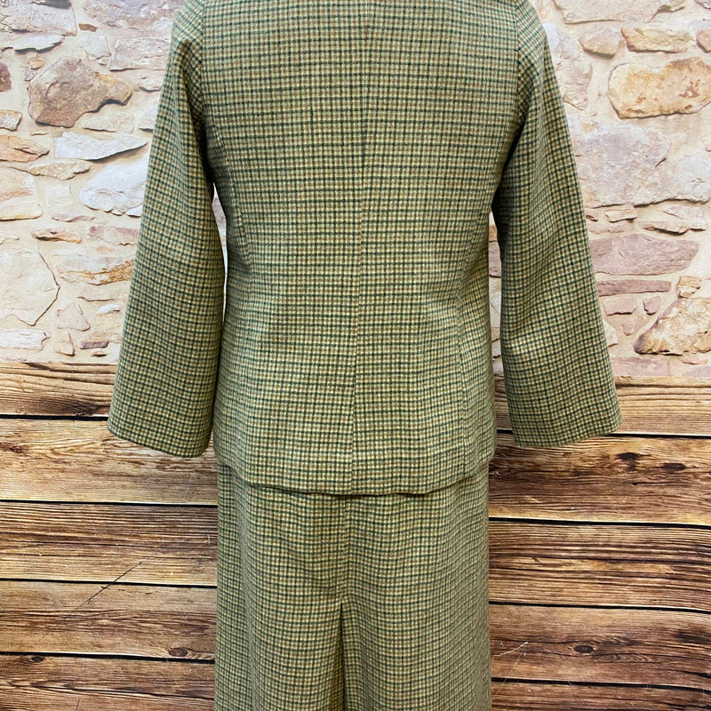 Vintage Damen Tweed-Kostüm im Stil der 20er Jahre, Größe 44
