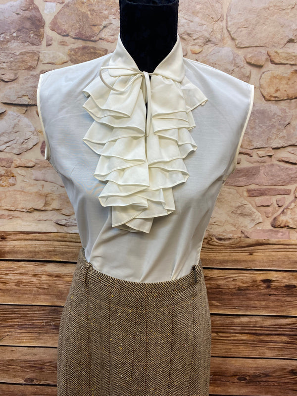 Vintage Tweed-Kostüm – Eleganz im Oldtimer-Stil Gr.38, Ansicht 6