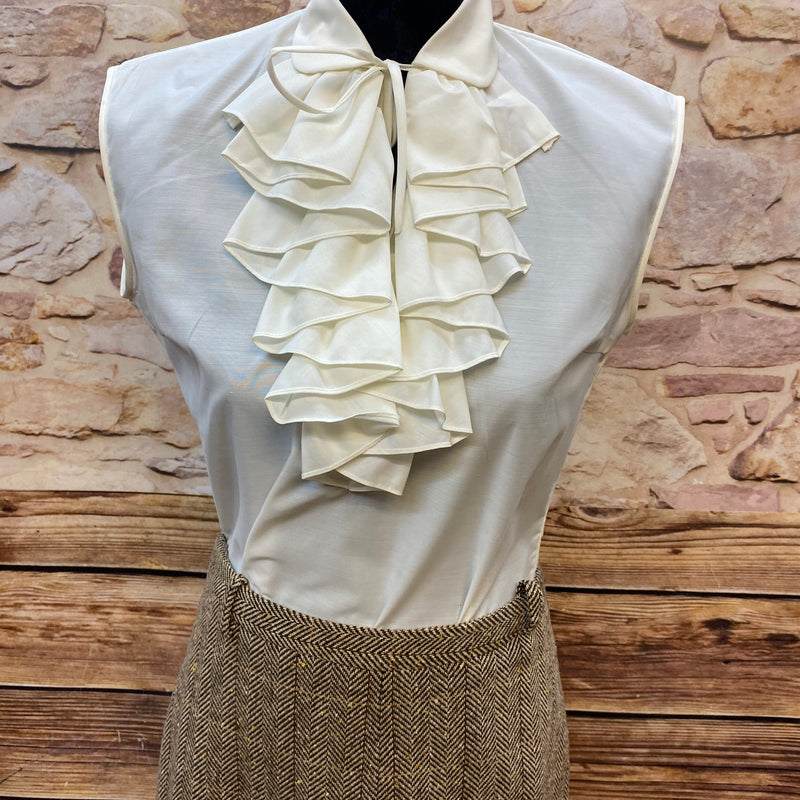 Vintage Tweed-Kostüm – Eleganz im Oldtimer-Stil Gr.38, Ansicht 6