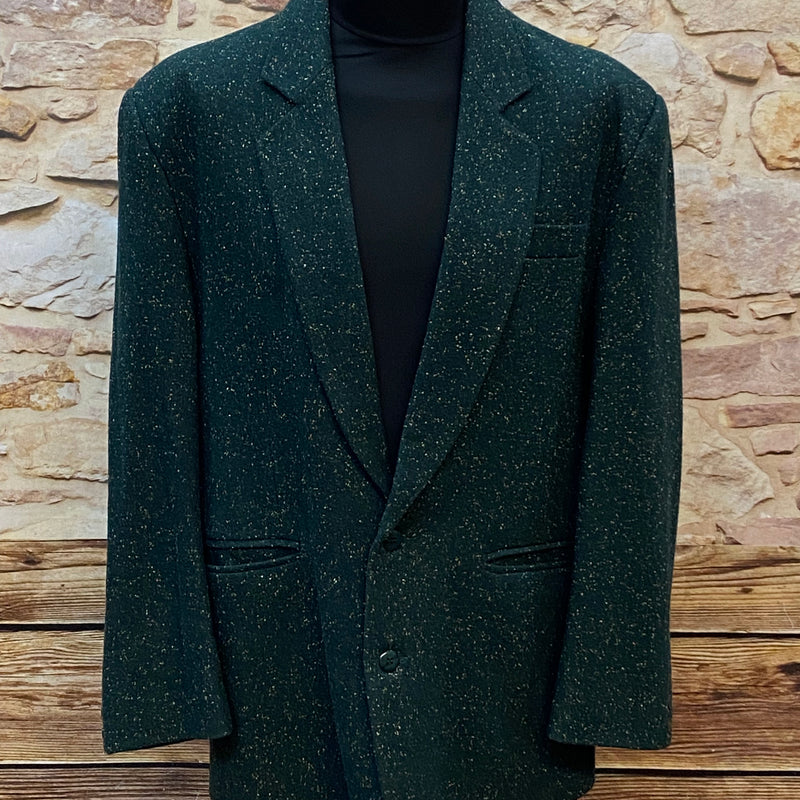 Vintage Sakko, Tweedjacke Gr.50 Herren in grün
