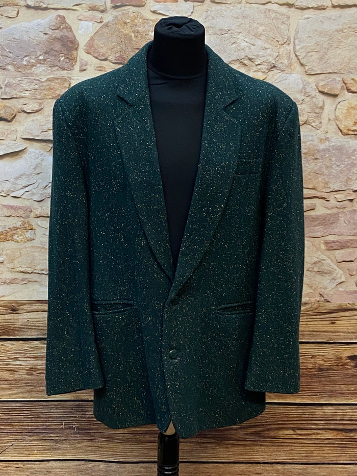 Vintage Sakko, Tweedjacke Gr.50 Herren in grün