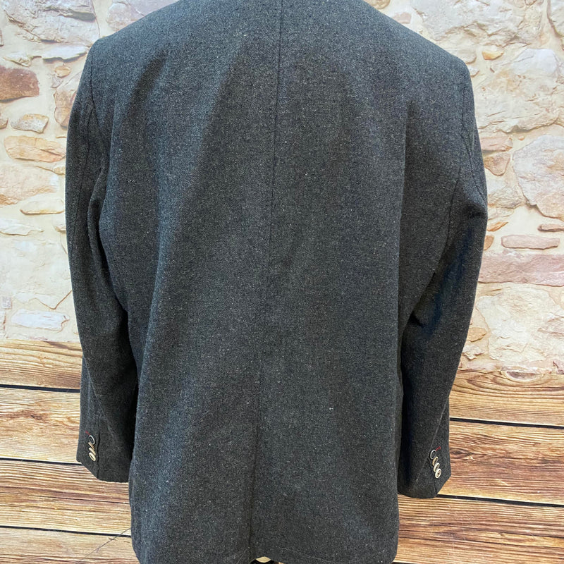Zeitloses Tweed-Sakko in Grau, Größe 54