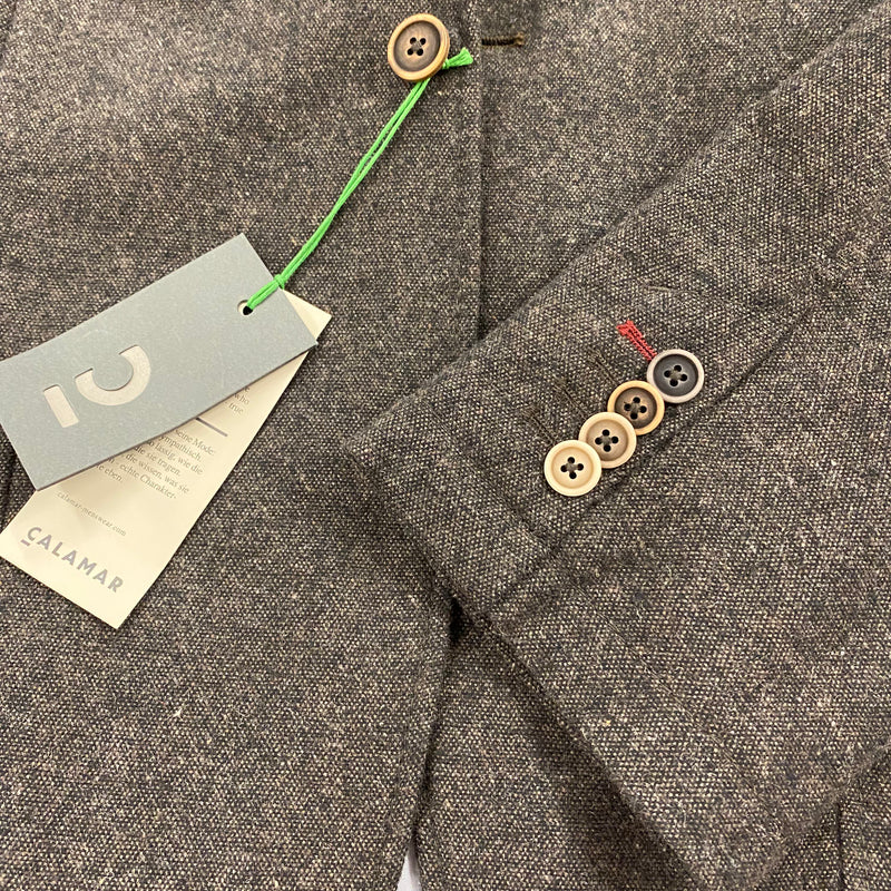 Zeitloses Tweed-Sakko in Grau, Größe 54