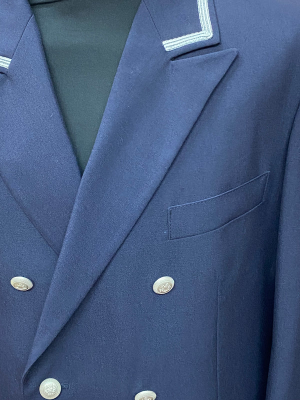 Lange Uniformjacke, Page, Hotel, Uniform Gr.48 dunkelblau