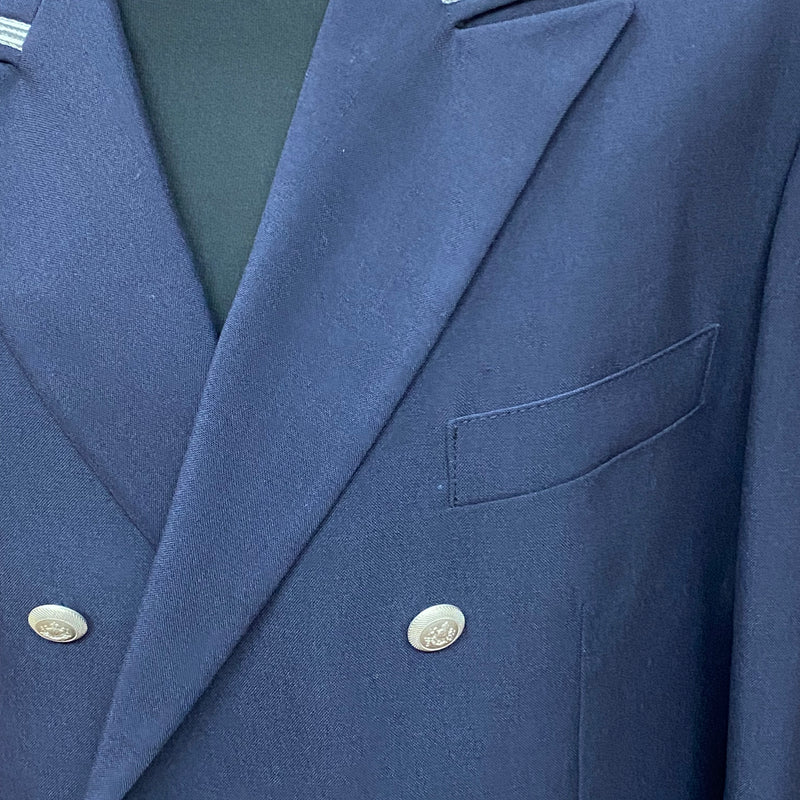 Lange Uniformjacke, Page, Hotel, Uniform Gr.48 dunkelblau