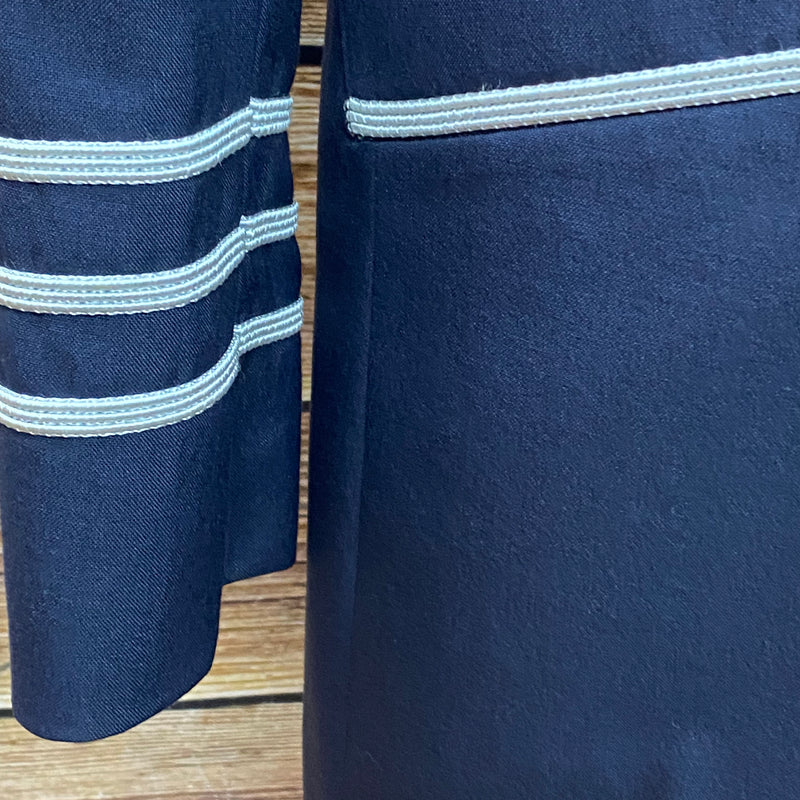 Lange Uniformjacke, Page, Hotel, Uniform Gr.48 dunkelblau