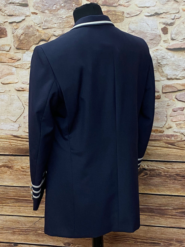 Lange Uniformjacke, Page, Hotel, Uniform Gr.48 dunkelblau