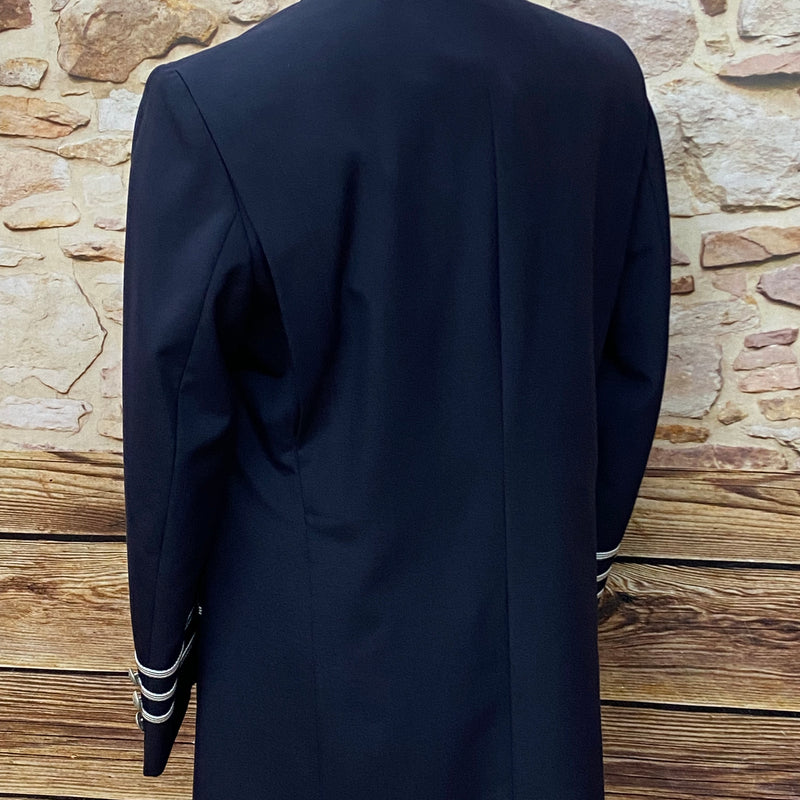 Lange Uniformjacke, Page, Hotel, Uniform Gr.48 dunkelblau