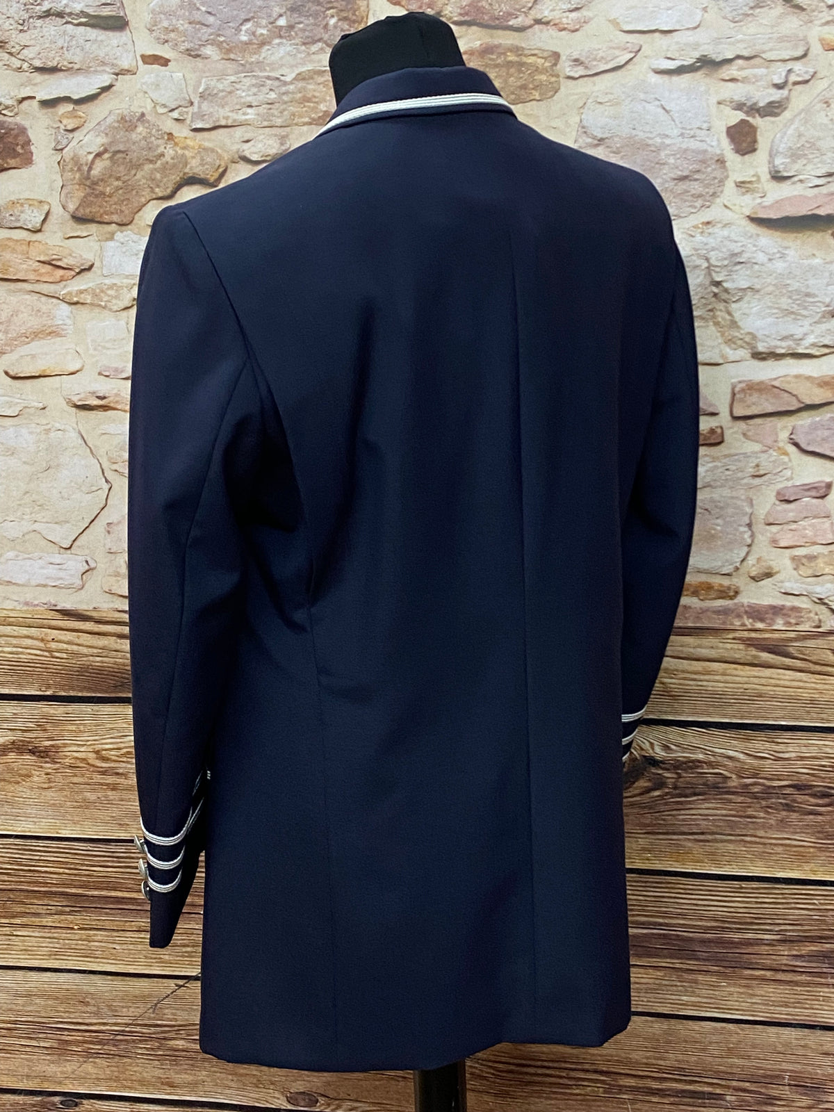 Veste longue d'uniforme, page, hôtel, uniforme taille 48 bleu foncé 