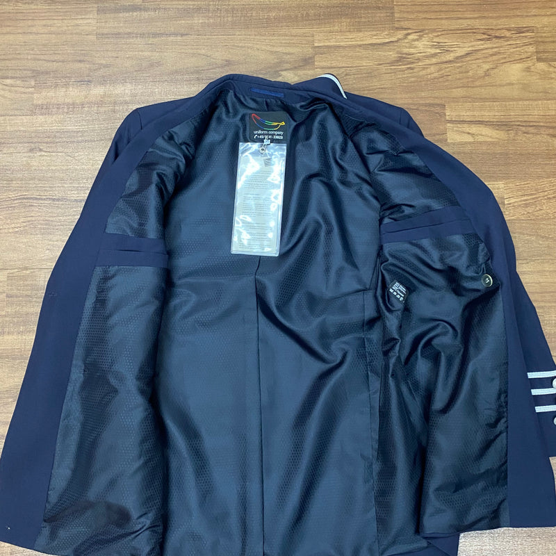 Lange Uniformjacke, Page, Hotel, Uniform Gr.48 dunkelblau