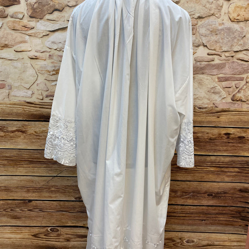 Unterkleid für Nikolaus- oder Bischofskostüm, Weiß, Spitze, Gr. XL