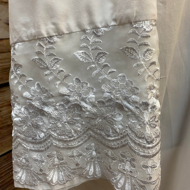 Unterkleid für Nikolaus- oder Bischofskostüm, Weiß, Spitze, Gr. XL