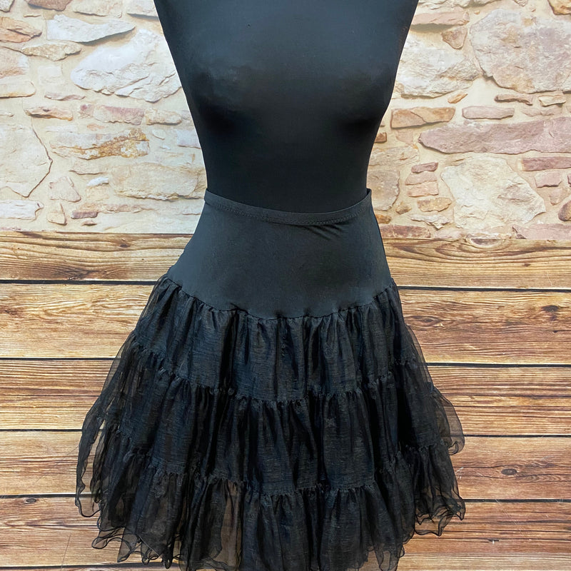 „Schwarzer Petticoat Unterrock Größe S mit Volumen“