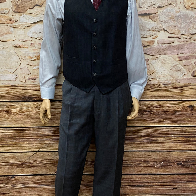 Karierter Vintage-Anzug für Herren, 20er Jahre Stil, Gr.50