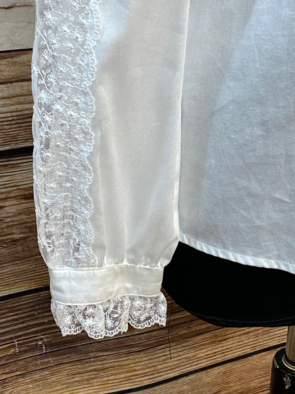 Rüschenbluse weiß Gr.38 Viktorianisch Gothic Steampunk