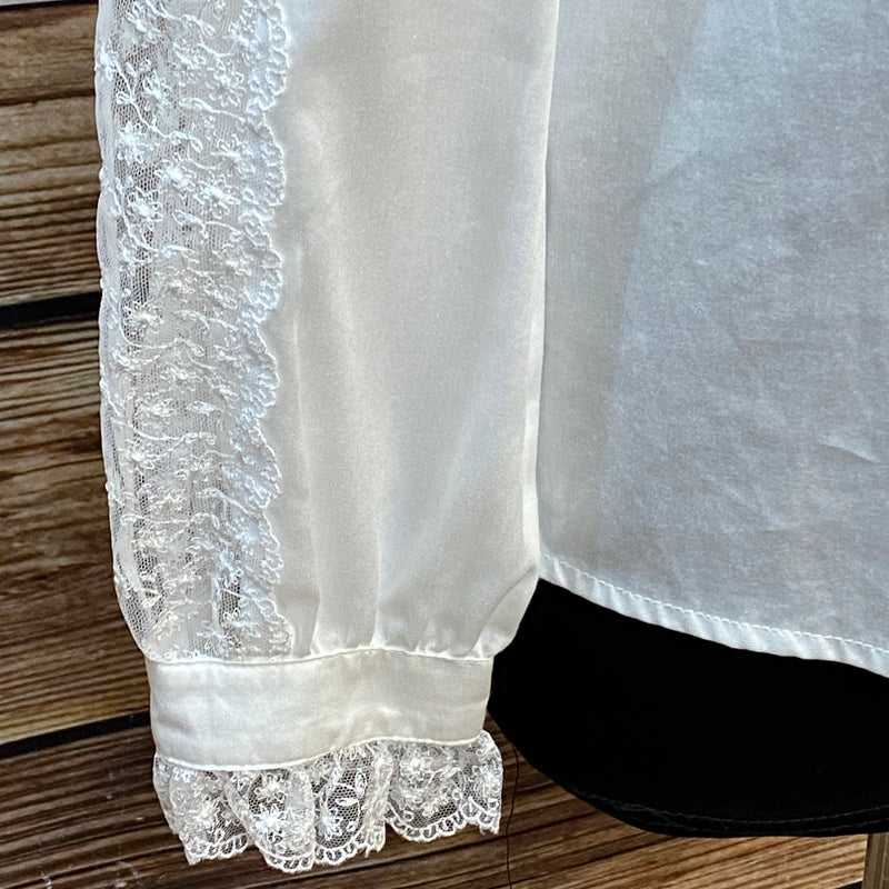 Rüschenbluse weiß Gr.38 Viktorianisch Gothic Steampunk
