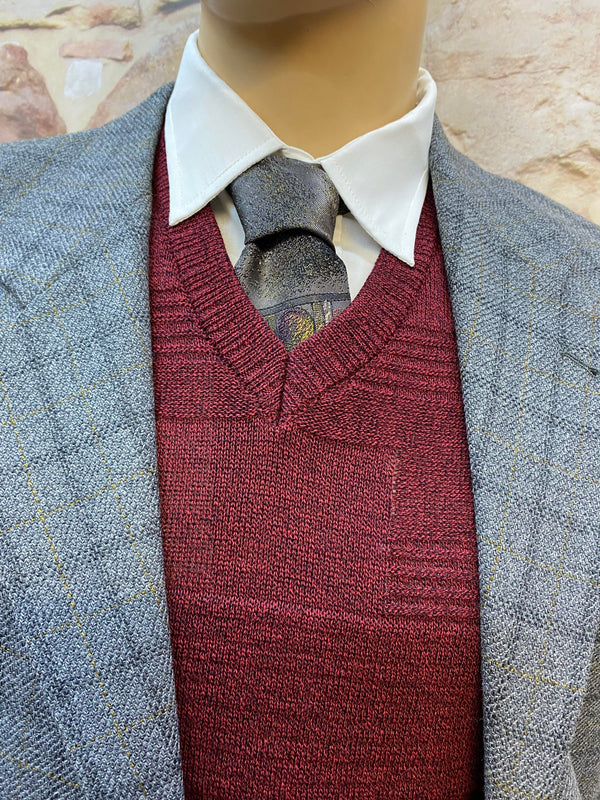 Vintage 20er-Jahre Herren-Outfit – Graues Karo-Sakko, Bundfaltenhose & Accessoires (Gr. 102) – Unikat, hochwertig