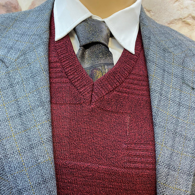 Vintage 20er-Jahre Herren-Outfit – Graues Karo-Sakko, Bundfaltenhose & Accessoires (Gr. 102) – Unikat, hochwertig