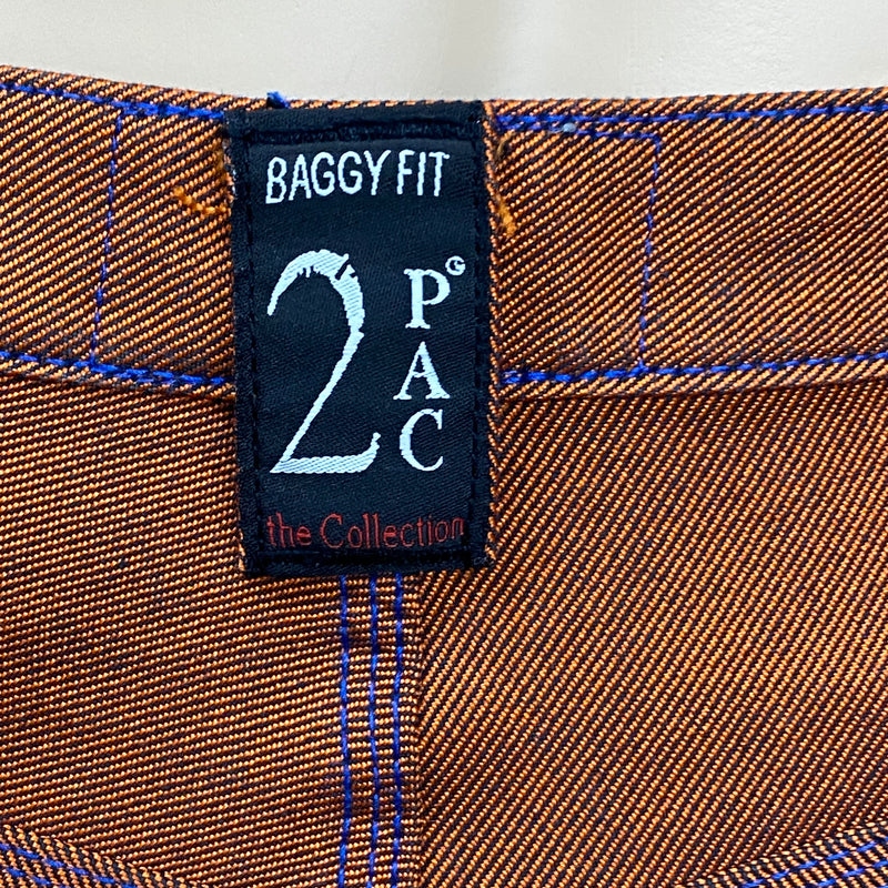 Vintage 90er Baggy Jeans Herren Gr. 32 – Hip-Hop Style mit 2Pac Schriftzug, Ansicht 3