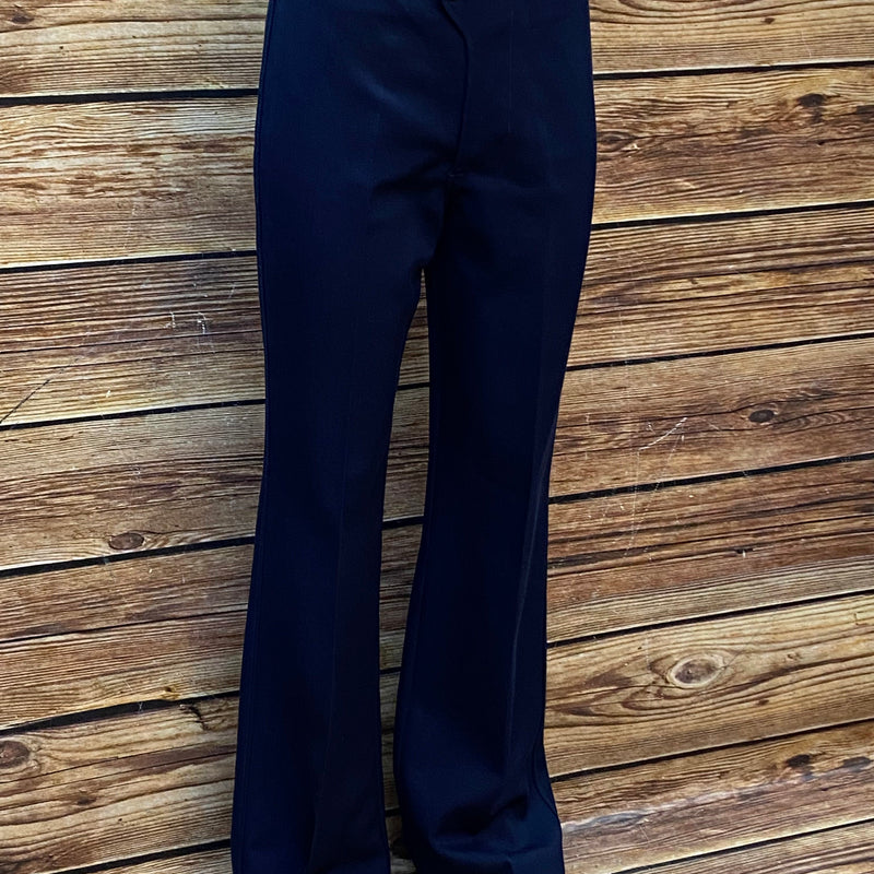 „Vintage Hose 70er Jahre Damen dunkelblau leicht ausgestelltes Bein“