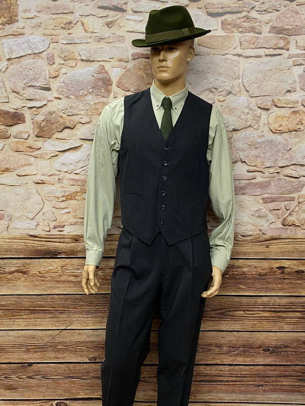 Vintage Weste mit Hose und Hemd – Outfit Größe 52
