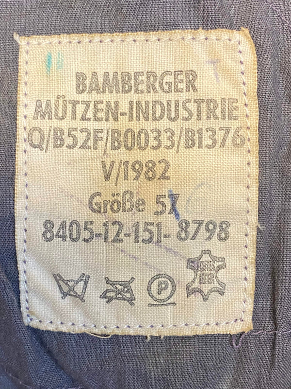 Vintage Uniform-Barett schwarz Gr. 57