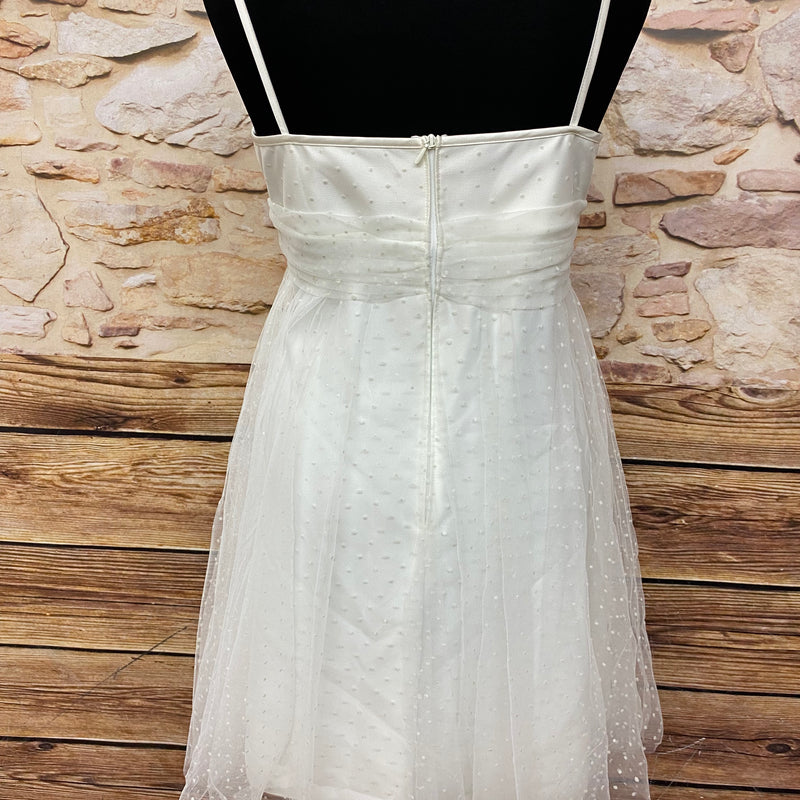 „Vintage Brautkleid kurz ivory Tüll Lilly Gr 42 Rückansicht
