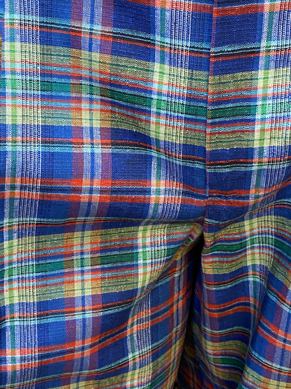 „Detail Karomuster Vintage Hose mehrfarbig Baumwolle 90er Jahre“