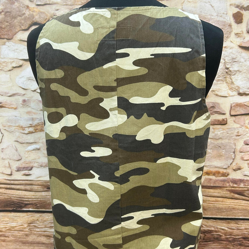 „Damen Tanktop Camouflage Muster Vintage 2000er Streetwear ärmellos“