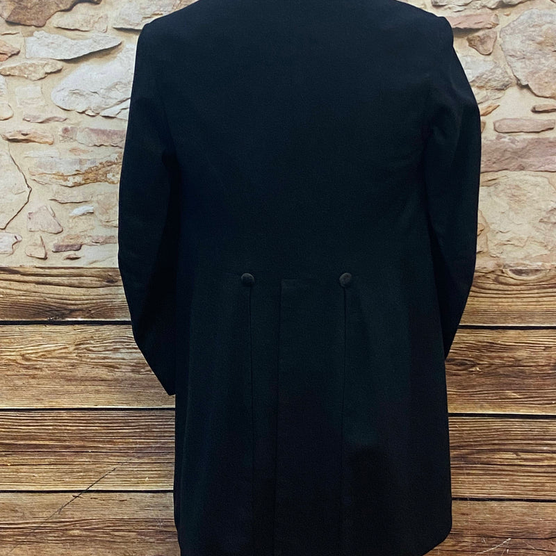Theater Gehrock 20er Jahre Stil Schwarz – Vintage Cutaway Frack Gr. 46, Ansicht 5