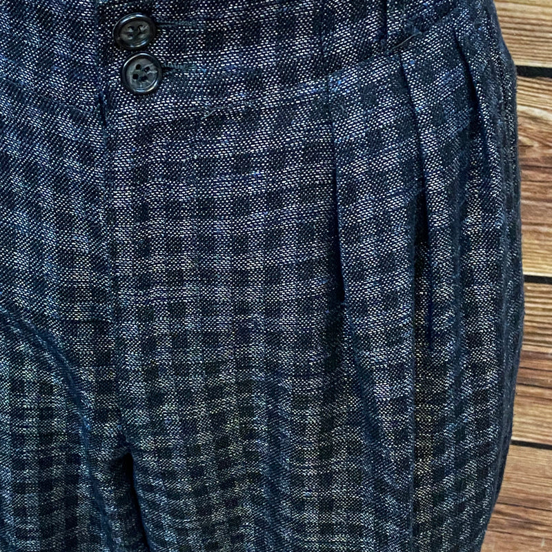 „Detail Bundfalten Vintage Damenhose 80er Jahre Karottenhose“