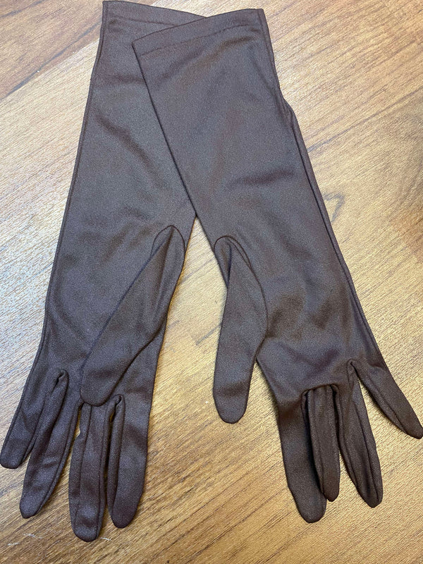 Damen Vintage Outfit Gr. 44 mit Rüschenbluse, langem Rock, Hut und Handschuhen, Ansicht 6
