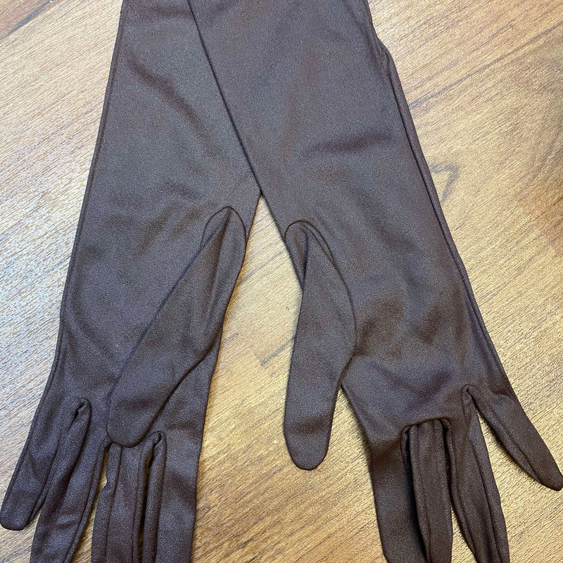 Damen Vintage Outfit Gr. 44 mit Rüschenbluse, langem Rock, Hut und Handschuhen, Ansicht 6